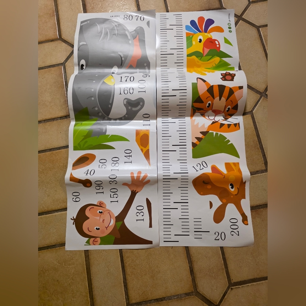 Animal Themed Growing Chart.